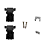 KIT 5 Capa Para Conector Db9 Vias Preto Cpdbp-09 Metaltex - Imagem 3