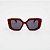 ÓCULOS DE SOL TRITON EYEWEAR QUADRADO ACETATO VERMELHO - Imagem 2