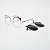 ÓCULOS DE GRAU CLIP-ON TRITON EYEWEAR GATINHO METAL DOURADO COM VERMELHO - Imagem 1