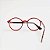 ÓCULOS DE GRAU TRITON EYEWEAR REDONDO ACETATO VERMELHO - Imagem 3
