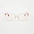 ÓCULOS DE GRAU TRITON EYEWEAR GATINHO ACETATO ROSA TRANSPARENTE - Imagem 3