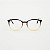 ÓCULOS DE GRAU TRITON EYEWEAR REDONDO ACETATO MARROM COM AMARELO - Imagem 3