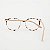 ÓCULOS DE GRAU TRITON EYEWEAR REDONDO ACETATO TARTARUGA NUDE - Imagem 4