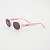 ÓCULOS DE SOL TRITON EYEWEAR INFANTIL OVAL ACETATO ROSA - Imagem 1