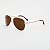 ÓCULOS DE SOL TRITON EYEWEAR AVIADOR METAL DOURADO - Imagem 1