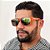 ÓCULOS DE SOL TRITON EYEWEAR QUADRADO ACETATO LARANJA - Imagem 2