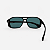 ÓCULOS DE SOL TRITON EYEWEAR QUADRADO ACETATO PRETO - Imagem 3