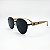 ÓCULOS DE SOL TRITON EYEWEAR REDONDO METAL PRETO - Imagem 1