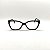 ÓCULOS DE GRAU TRITON EYEWEAR GATINHO ACETATO PRETO - Imagem 2