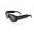ÓCULOS DE SOL TRITON EYEWEAR RETRÔ ACETATO PRETO - Imagem 1