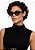 ÓCULOS DE SOL TRITON EYEWEAR GATINHO ACETATO PRETO - Imagem 2