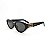 ÓCULOS DE SOL TRITON EYEWEAR OVAL ACETATO PRETO - Imagem 1