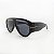 ÓCULOS DE SOL TRITON EYEWEAR AVIADOR ACETATO PRETO - Imagem 1