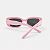 ÓCULOS DE SOL TRITON EYEWEAR INFANTIL RETANGULAR ACETATO ROSA - Imagem 3
