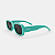 ÓCULOS DE SOL TRITON EYEWEAR INFANTIL RETANGULAR ACETATO VERDE - Imagem 1