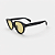 ÓCULOS DE SOL TRITON EYEWEAR REDONDO ACETATO PRETO - Imagem 1
