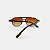 ÓCULOS DE SOL TRITON EYEWEAR QUADRADO ACETATO MARROM TARTARUGA - Imagem 3