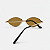 ÓCULOS DE SOL TRITON EYEWEAR OVAL ACETATO DOURADO - Imagem 3