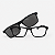 ARMAÇÃO DE GRAU CLIP-ON TRITON EYEWEAR RETANGULAR ACETATO PRETO - Imagem 2