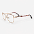 ARMAÇÃO DE GRAU TRITON EYEWEAR GATINHO METAL DOURADO COM MARROM - Imagem 1