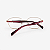 ARMAÇÃO DE GRAU TRITON EYEWEAR QUADRADO METAL DOURADO COM VERMELHO - Imagem 3