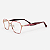 ARMAÇÃO DE GRAU TRITON EYEWEAR QUADRADO METAL DOURADO COM VERMELHO - Imagem 1