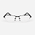 ARMAÇÃO DE GRAU TRITON EYEWEAR RETANGULAR METAL PRETO - Imagem 2