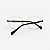 ARMAÇÃO DE GRAU TRITON EYEWEAR QUADRADO METAL DOURARO COM PRETO - Imagem 3