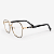ARMAÇÃO DE GRAU TRITON EYEWEAR QUADRADO METAL DOURARO COM PRETO - Imagem 1