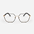 ARMAÇÃO DE GRAU TRITON EYEWEAR QUADRADO METAL DOURARO COM PRETO - Imagem 2