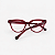 ARMAÇÃO DE GRAU TRITON EYEWEAR GATINHO ACETATO VERMELHO - Imagem 3