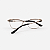 ARMAÇÃO DE GRAU TRITON EYEWEAR RETANGULAR METAL DOURADO - Imagem 3