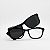 ARMAÇÃO DE GRAU CLIP-ON TRITON EYEWEAR RETANGULAR ACETATO PRETO - Imagem 2