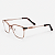 ARMAÇÃO DE GRAU TRITON EYEWEAR RETANGULAR METAL DOURADO COM ROSA - Imagem 1