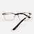 ARMAÇÃO DE GRAU TRITON EYEWEAR RETANGULAR METAL DOURADO COM ROSA - Imagem 3