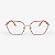 ARMAÇÃO DE GRAU TRITON EYEWEAR QUADRADO METAL PRETO COM VERMELHO - Imagem 2