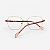 ARMAÇÃO DE GRAU TRITON EYEWEAR QUADRADO METAL PRETO COM VERMELHO - Imagem 3