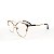 ARMAÇÃO DE GRAU TRITON EYEWEAR GATINHO METAL DOURADO - Imagem 1