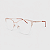 ARMAÇÃO DE GRAU TRITON EYEWEAR GATINHO METAL DOURADO COM BEGE - Imagem 1