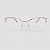 ARMAÇÃO DE GRAU TRITON EYEWEAR GATINHO METAL DOURADO COM BEGE - Imagem 2