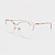 ARMAÇÃO DE GRAU TRITON EYEWEAR GATINHO METAL DOURADO COM ROSA - Imagem 1