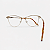 ARMAÇÃO DE GRAU TRITON EYEWEAR GATINHO METAL DOURADO COM ROSA - Imagem 3