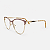 ARMAÇÃO DE GRAU TRITON EYEWEAR GATINHO METAL DOURADO COM ROSA - Imagem 1