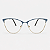 ARMAÇÃO DE GRAU TRITON EYEWEAR GATINHO METAL DOURADO COM AZUL - Imagem 2
