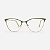 ARMAÇÃO DE GRAU TRITON EYEWEAR GATINHO METAL DOURADO COM VERDE - Imagem 2