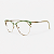 ARMAÇÃO DE GRAU TRITON EYEWEAR GATINHO METAL DOURADO COM VERDE - Imagem 1