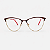 ARMAÇÃO DE GRAU TRITON EYEWEAR GATINHO METAL DOURADO COM VERMELHO - Imagem 2
