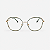 ARMAÇÃO DE GRAU TRITON EYEWEAR HEXAGONAL METAL DOURADO COM VERDE - Imagem 2