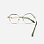 ARMAÇÃO DE GRAU TRITON EYEWEAR HEXAGONAL METAL DOURADO COM VERDE - Imagem 3