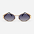 ÓCULOS DE SOL TRITON EYEWEAR OVAL METAL DOURADO - Imagem 2